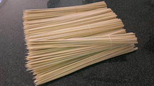 Bambus Spiess 35 cm Länge, Ø 5 mm (250 Stück)